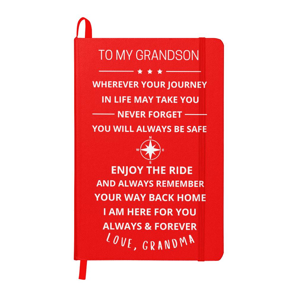 To My Grandson Journey Journal (Light Font)