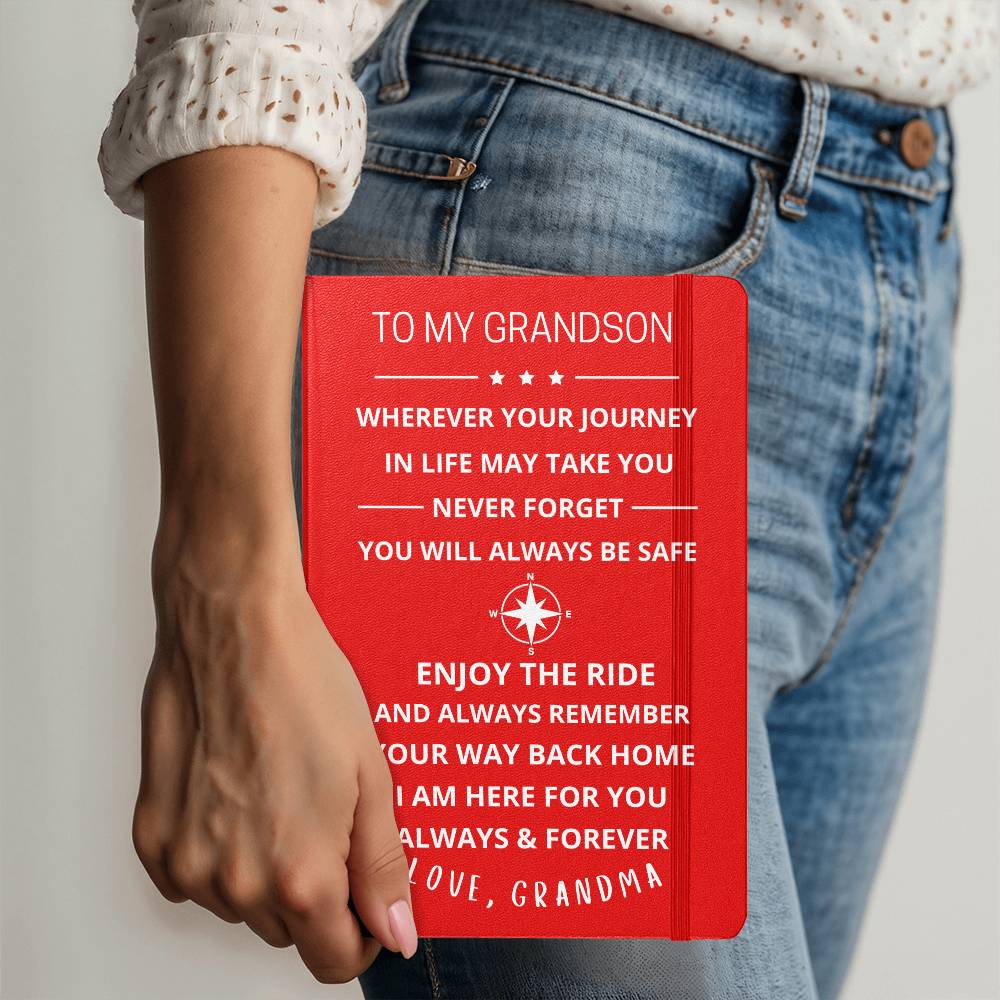To My Grandson Journey Journal (Light Font)