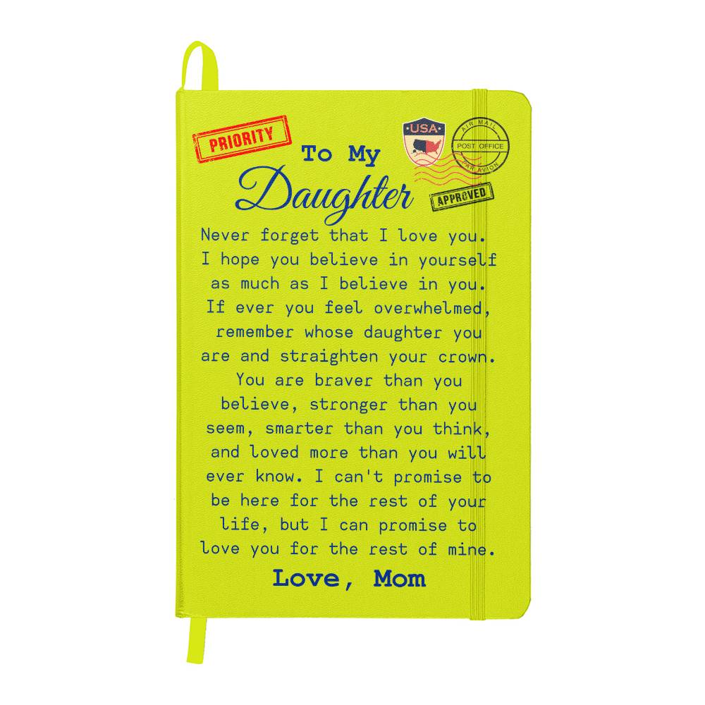 To My Daughter Travel Journal From Mom