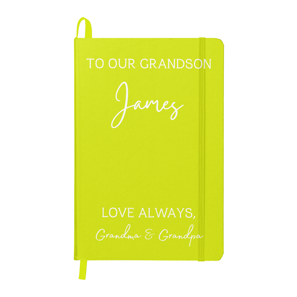 To Our Grandson Color Journal Custom
