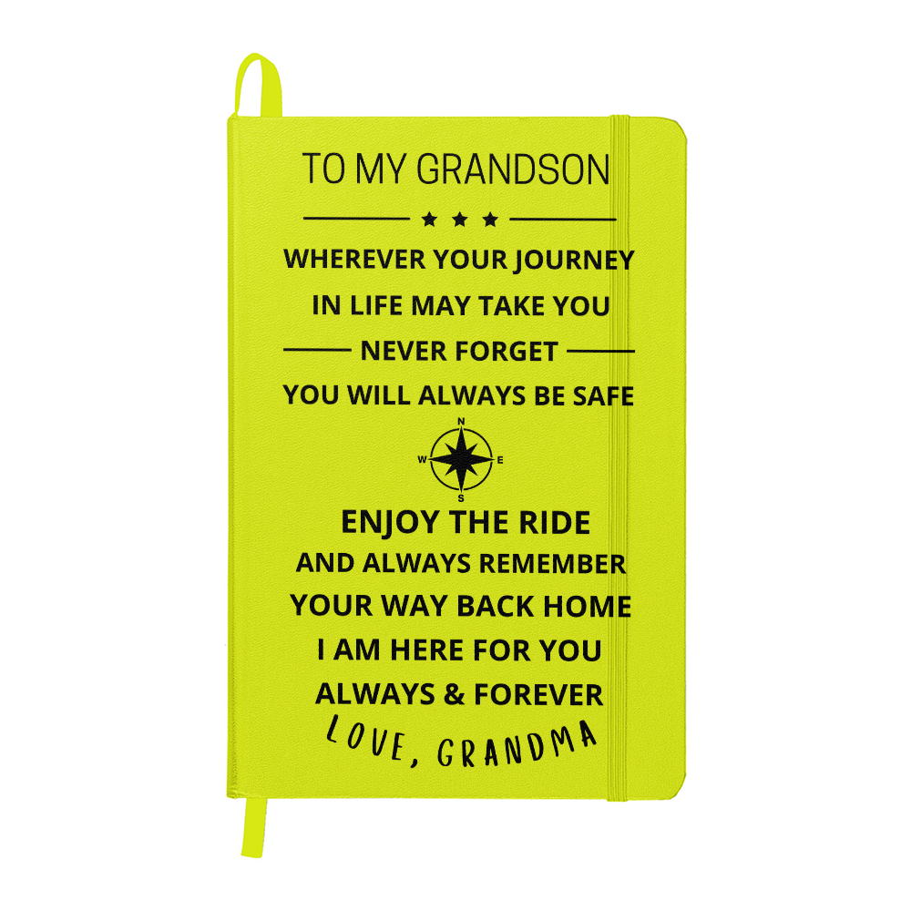 To My Grandson Journey Journal (Dark Font)