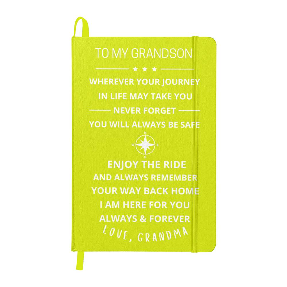 To My Grandson Journey Journal (Light Font)
