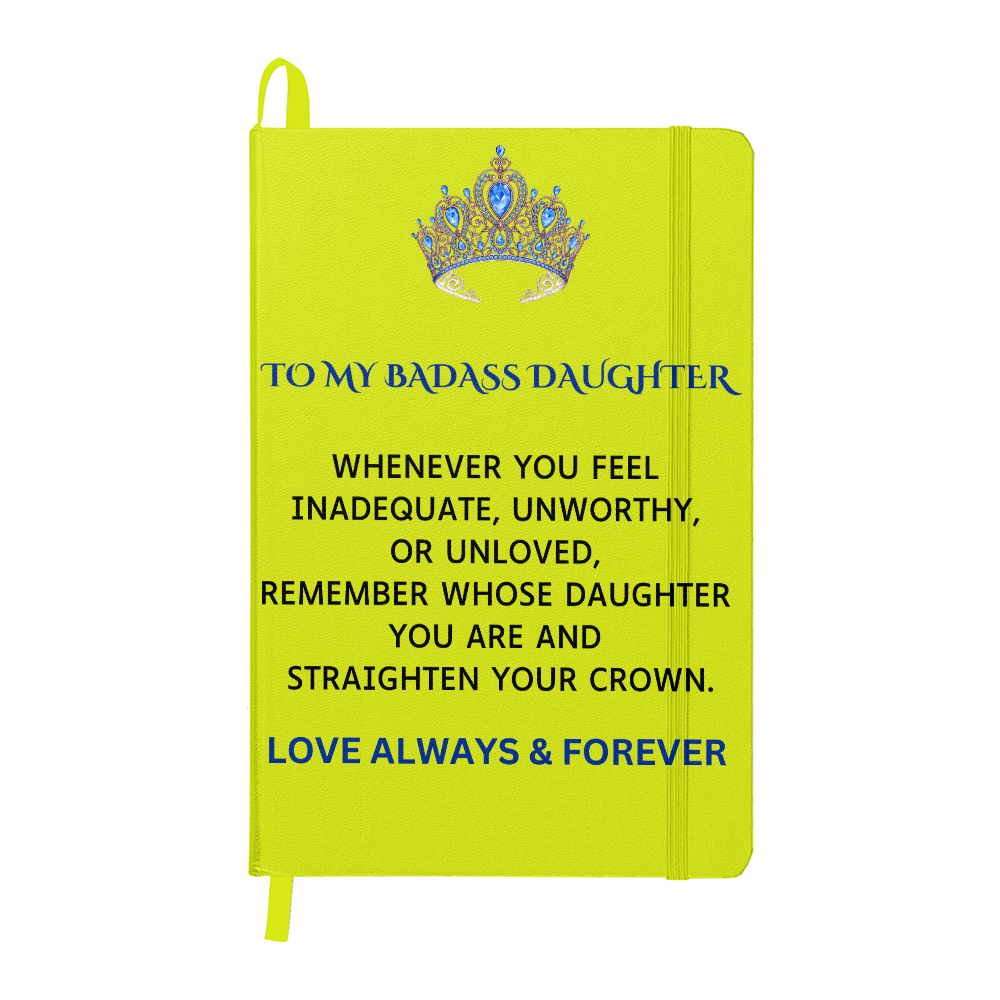 To My Badass Daughter Journal (Dark Font)
