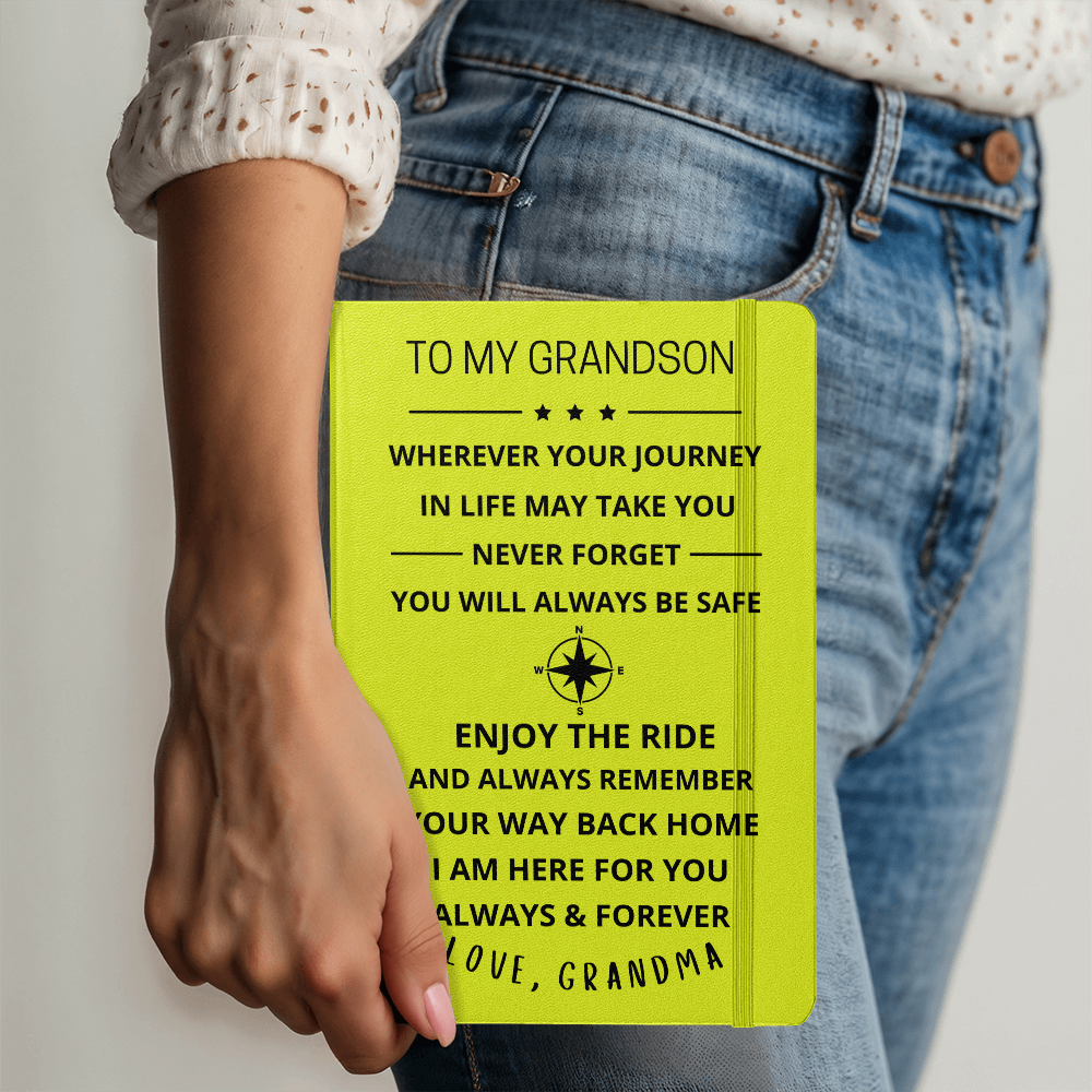 To My Grandson Journey Journal (Dark Font)