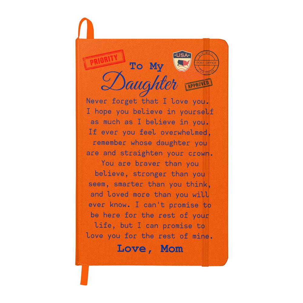 To My Daughter Travel Journal From Mom