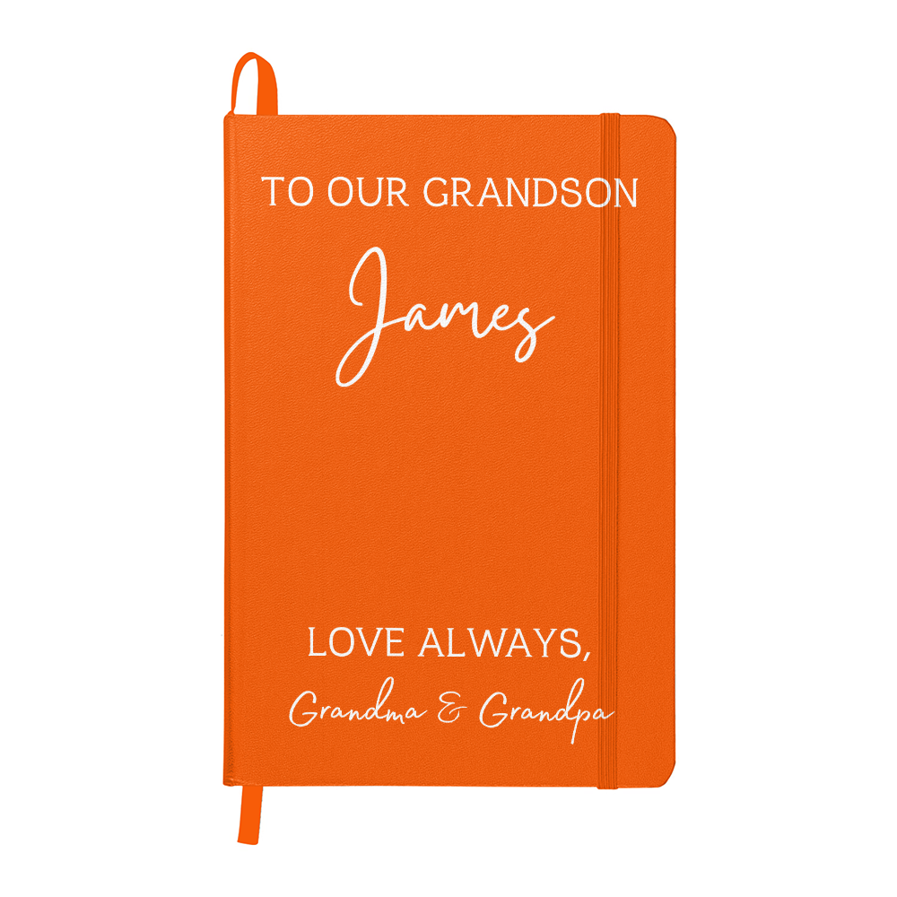 To Our Grandson Color Journal Custom
