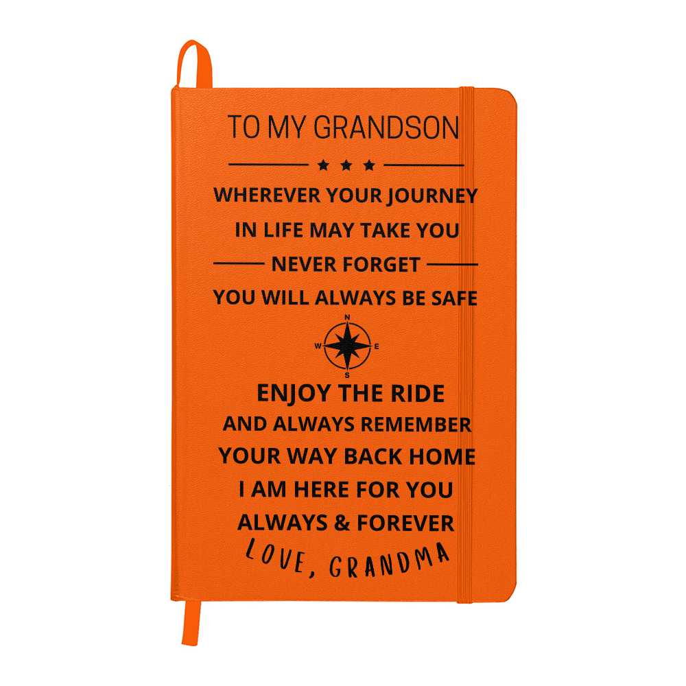 To My Grandson Journey Journal (Dark Font)