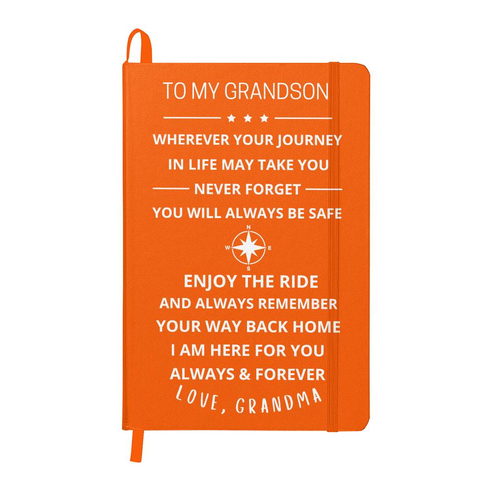 To My Grandson Journey Journal (Light Font)