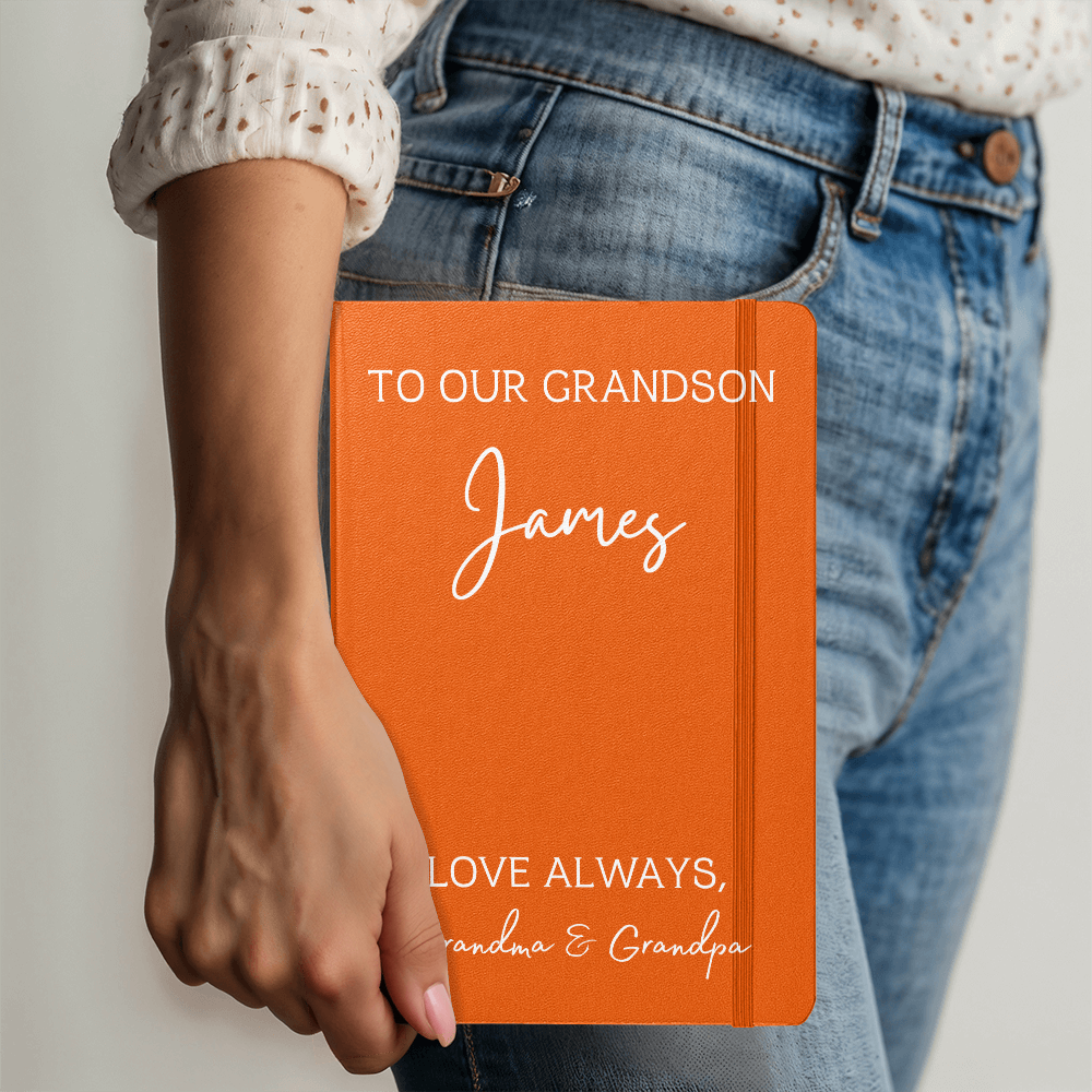 To Our Grandson Color Journal Custom
