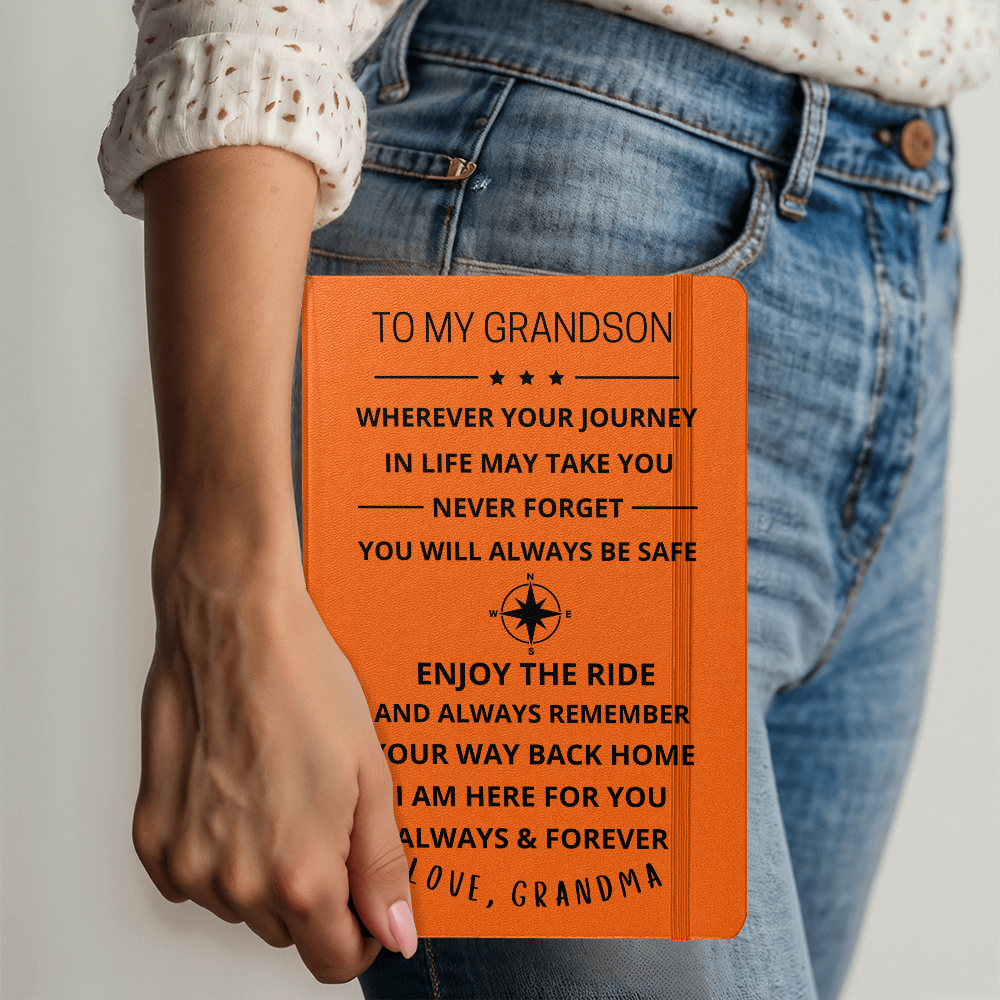 To My Grandson Journey Journal (Dark Font)