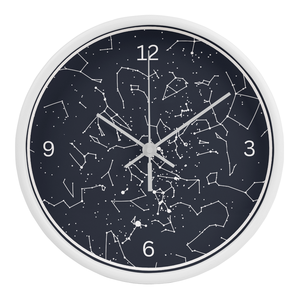 Celestial Night Sky Custom Night Sky Wall Clock