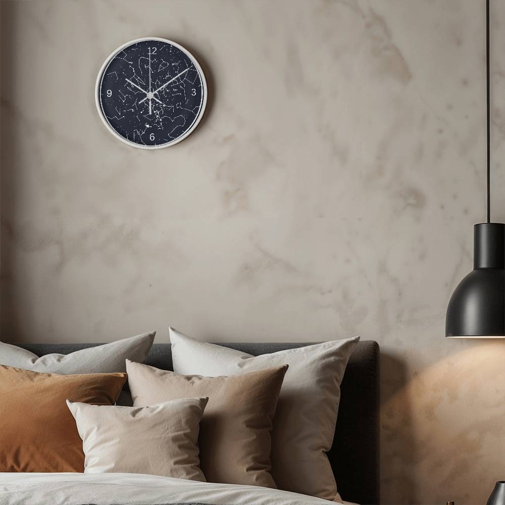 Celestial Night Sky Custom Night Sky Wall Clock