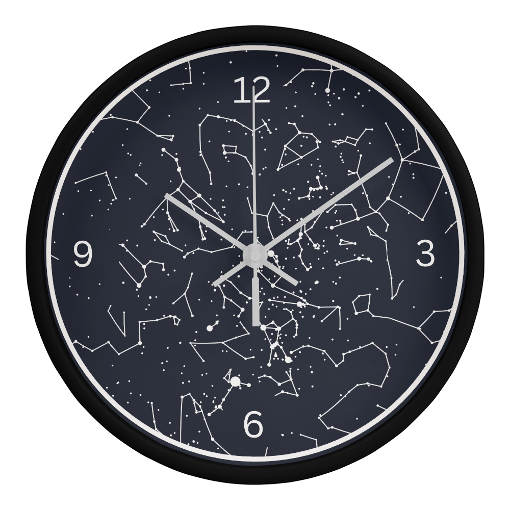 Celestial Night Sky Custom Night Sky Wall Clock
