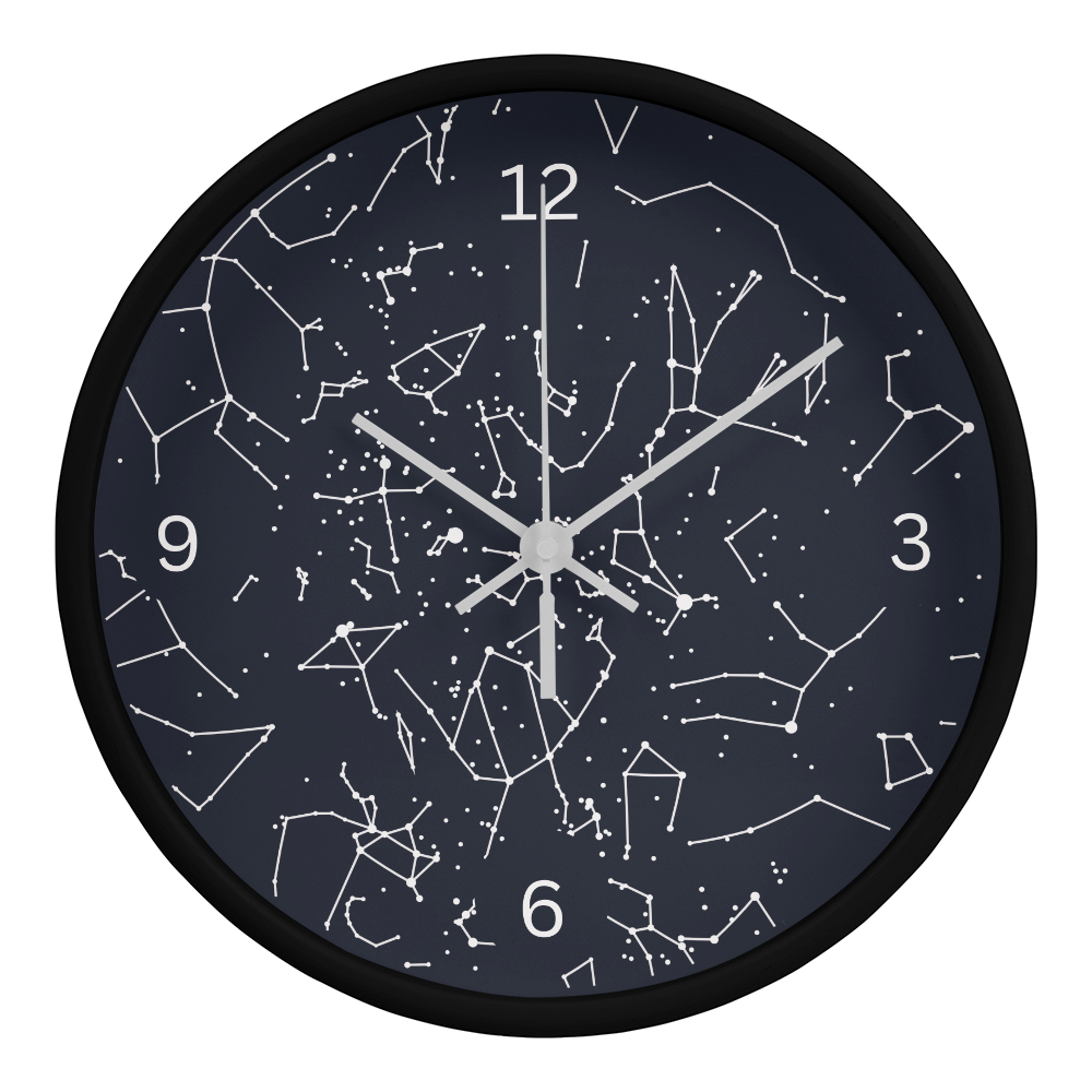 Celestial Night Sky Clock 08312026