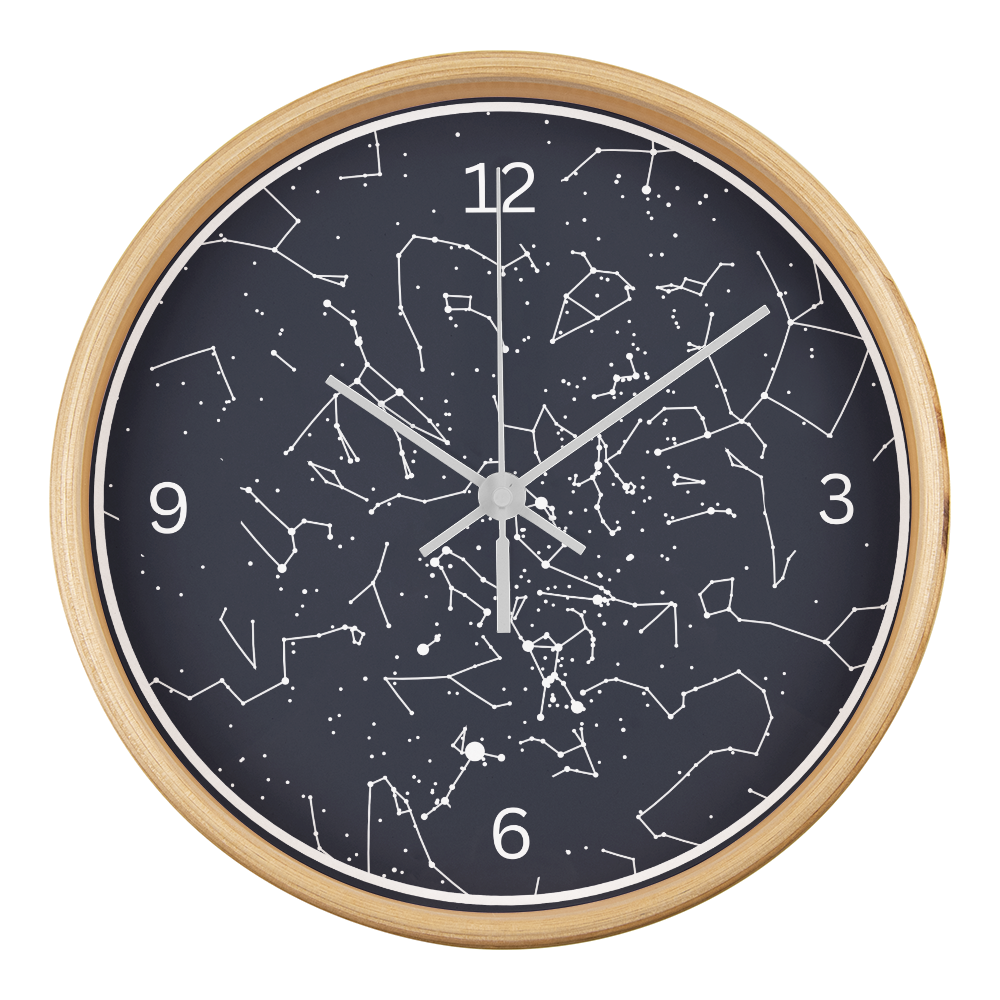 Celestial Night Sky Custom Night Sky Wall Clock