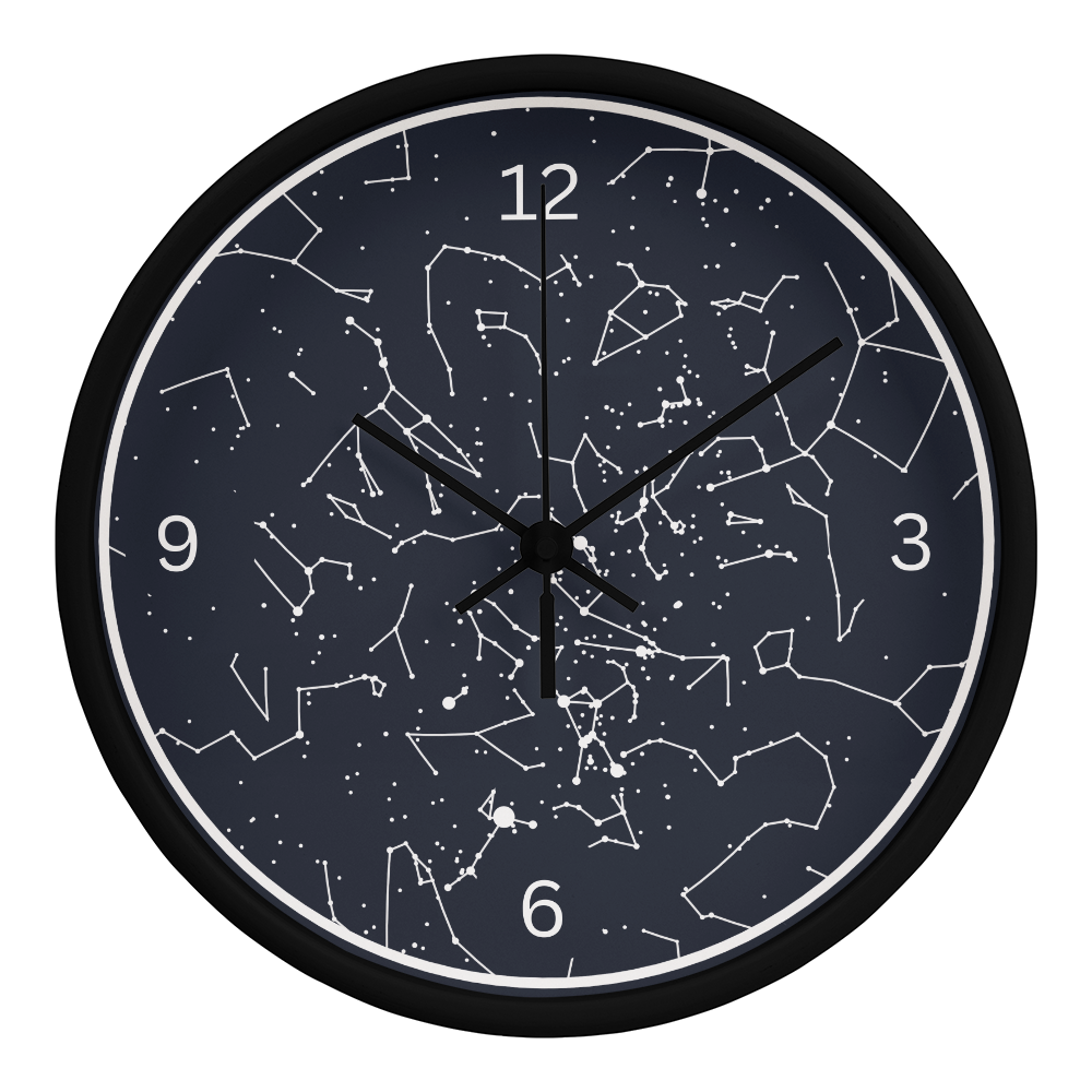 Celestial Night Sky Custom Night Sky Wall Clock