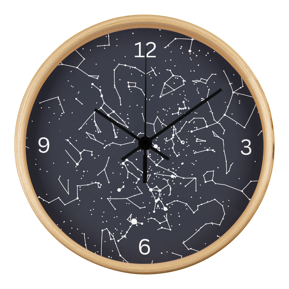 Celestial Night Sky Custom Night Sky Wall Clock