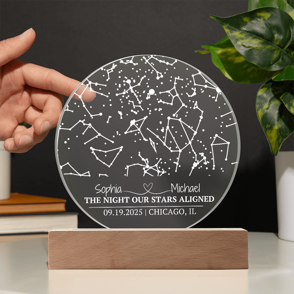 The Night Our Stars Aligned Circle Acrylic