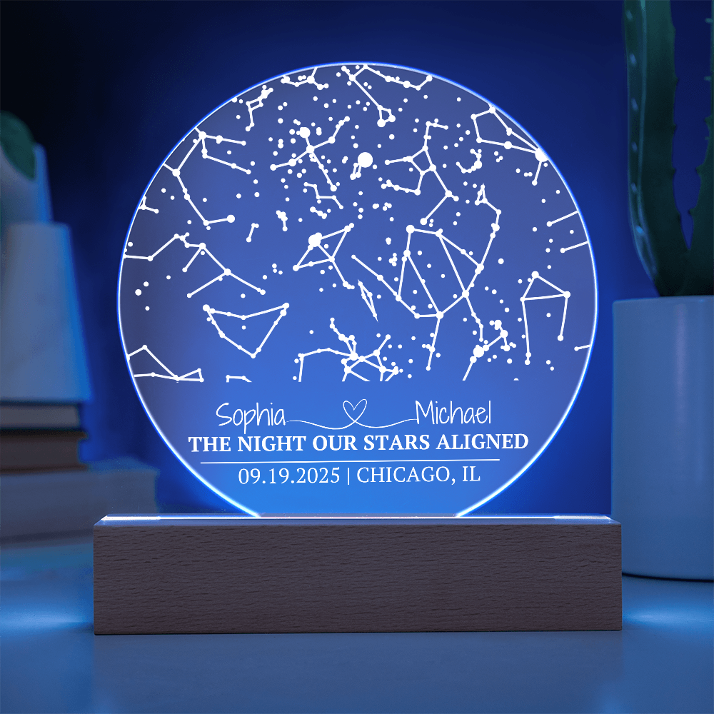 The Night Our Stars Aligned Circle Acrylic