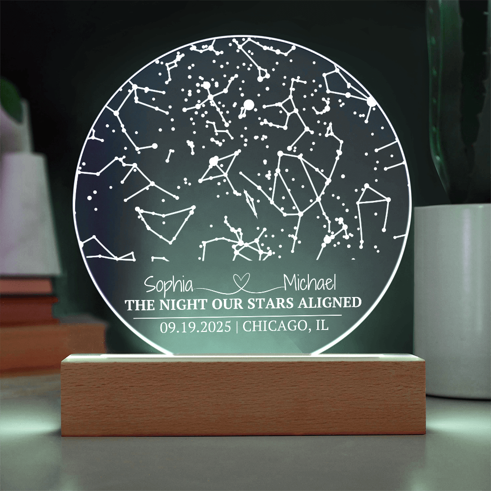 The Night Our Stars Aligned Circle Acrylic
