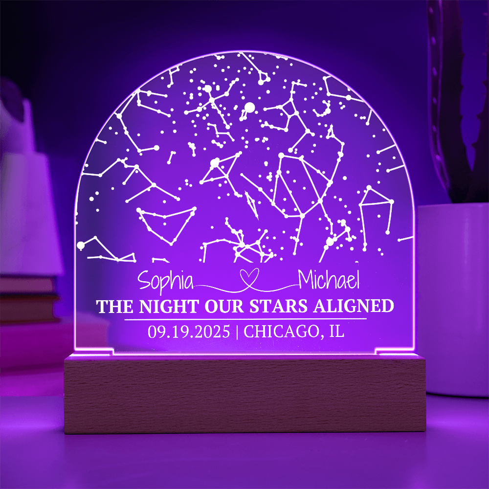 The Night Our Stars Aligned Acrylic Dome