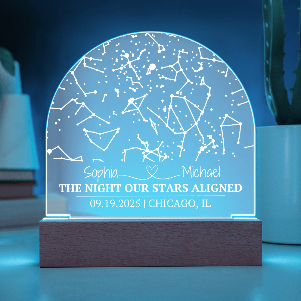 The Night Our Stars Aligned Acrylic Dome