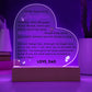 To My Beautiful Daughter Acrylic Plaque, Love Dad