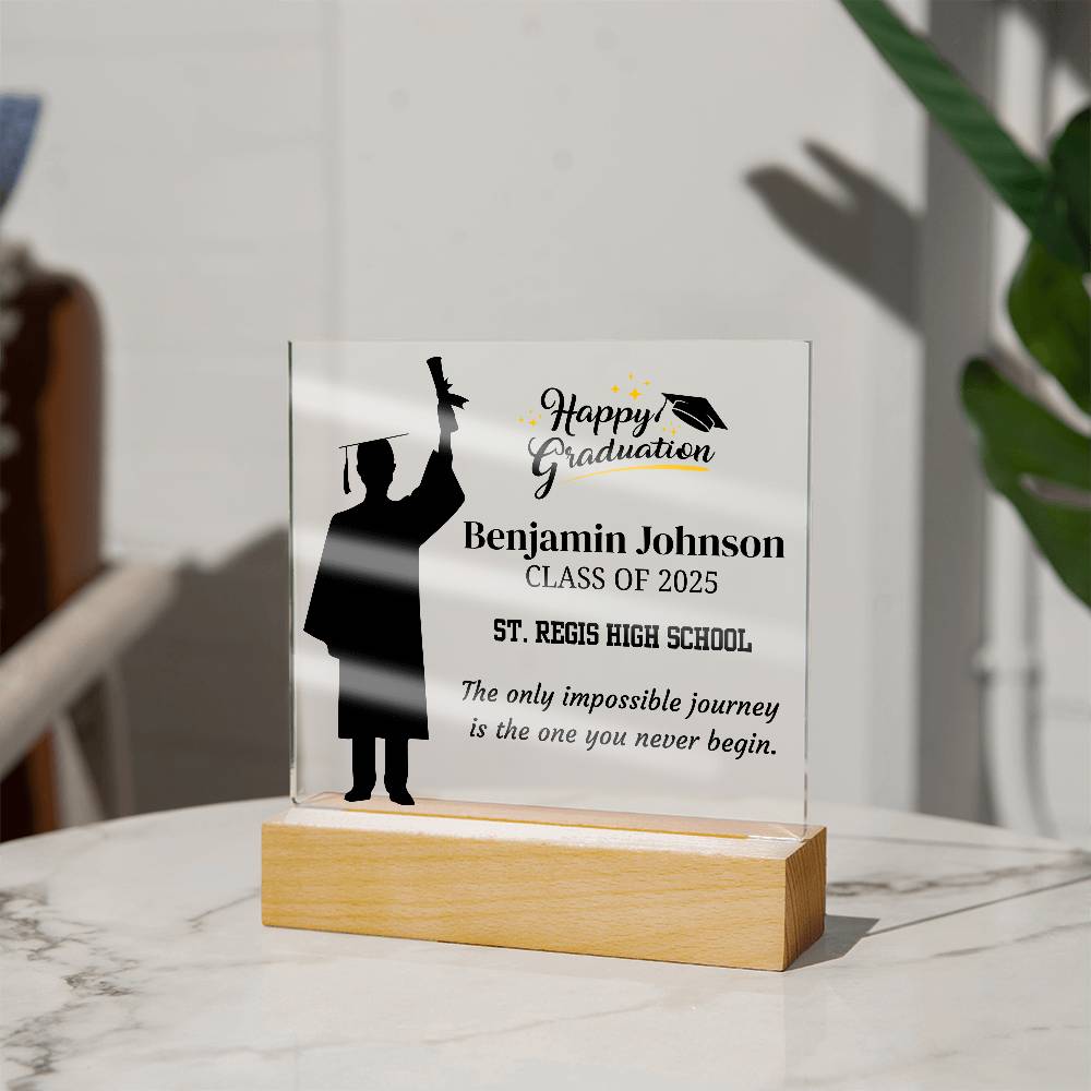 Custom Class of 2025 Graduation Plaque