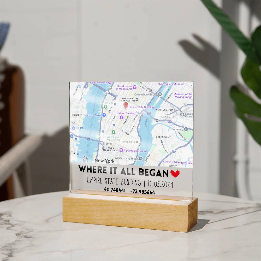 Where it All Began Custom Map Square