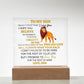 This Old Lion Acrylic Plaque, Gift From Dad For Son, Newborn Birthday Graduation Gift for Him, Personalized Message Acrylic Sign From Dad