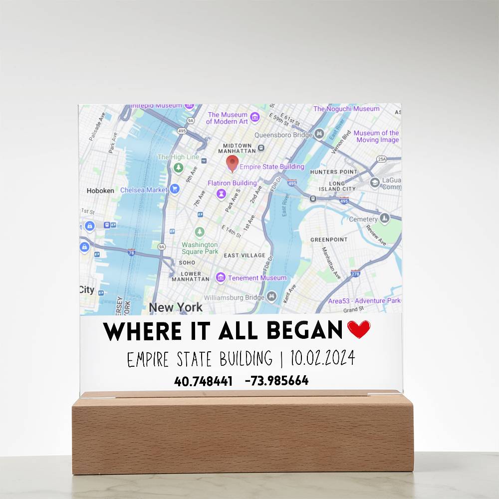 Where it All Began Custom Map Square
