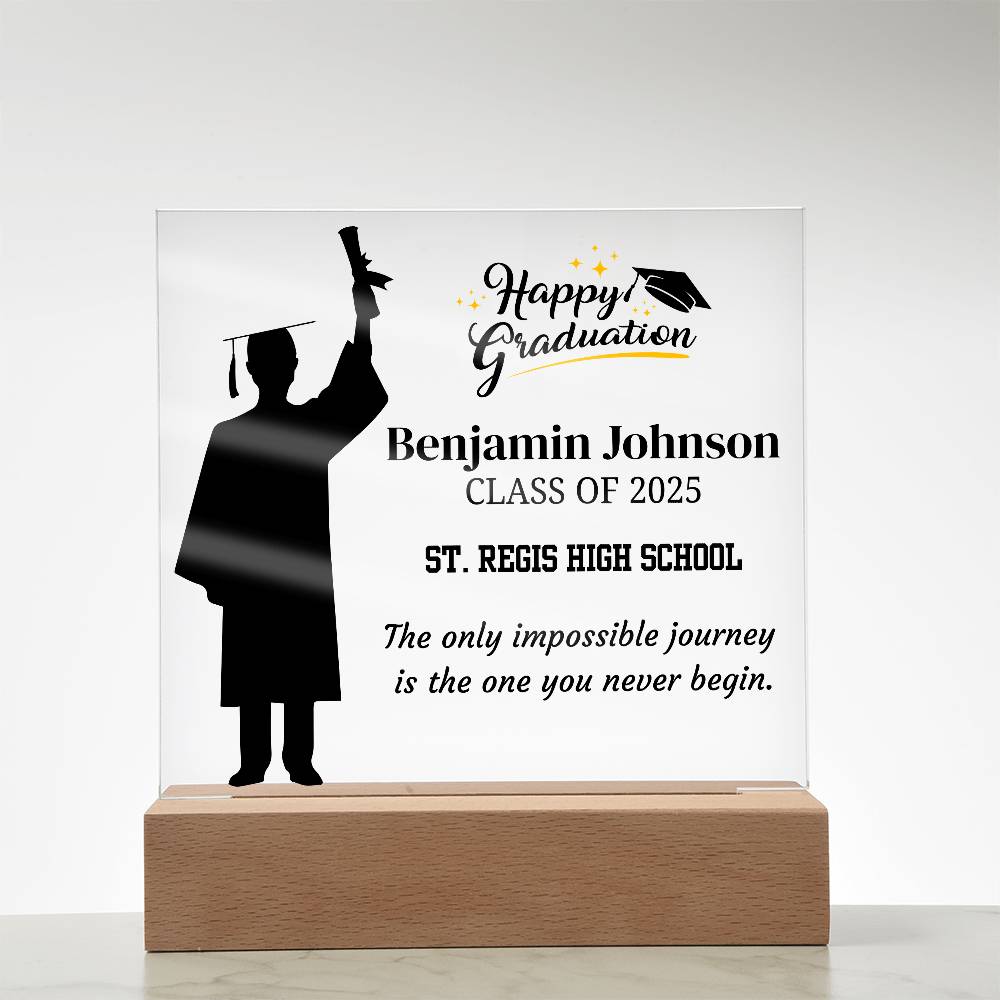 Custom Class of 2025 Graduation Plaque