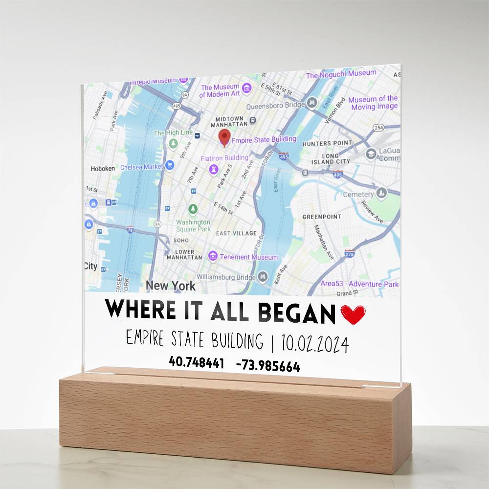 Where it All Began Custom Map Square