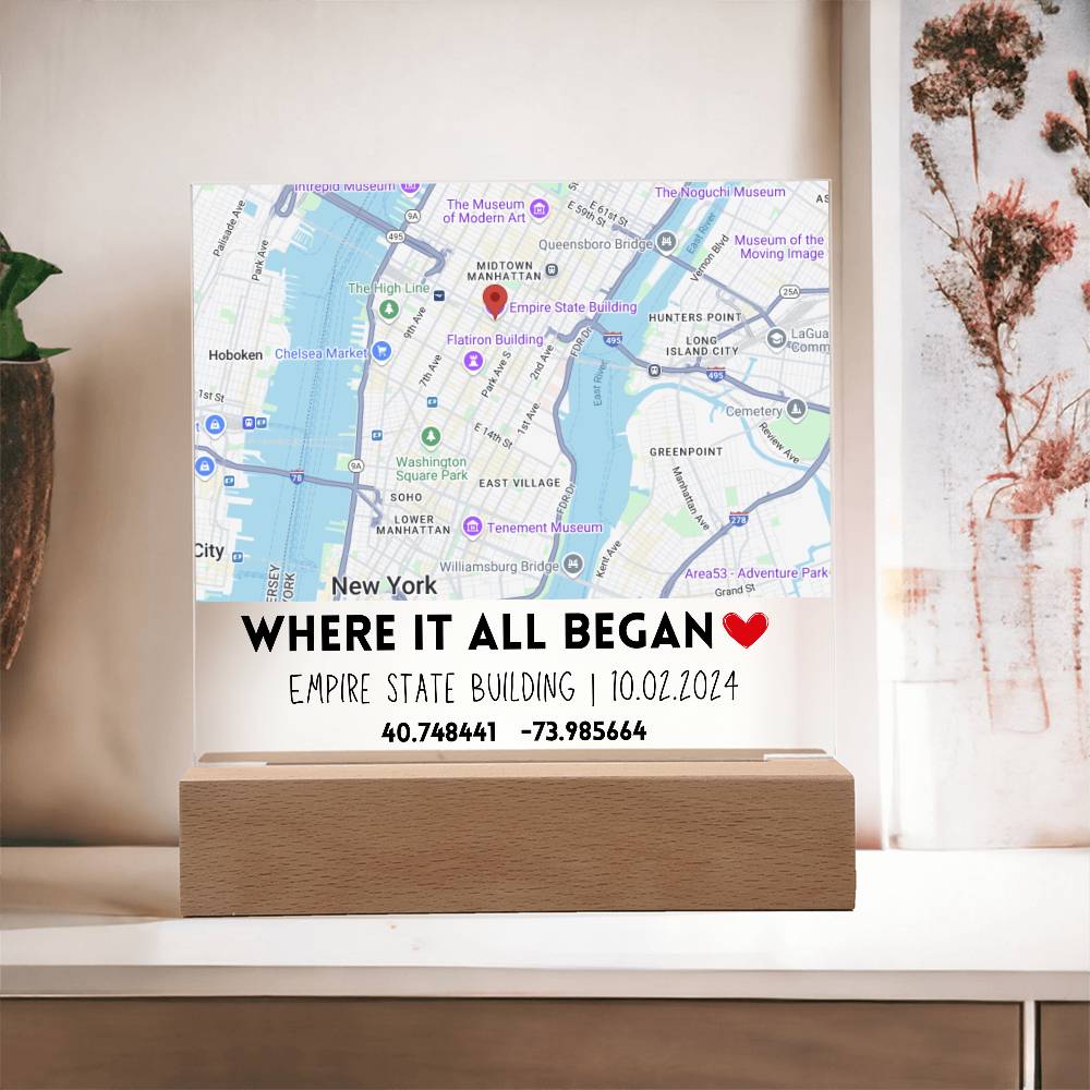 Where it All Began Custom Map Square