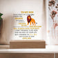 This Old Lion Acrylic Plaque, Gift From Dad For Son, Newborn Birthday Graduation Gift for Him, Personalized Message Acrylic Sign From Dad
