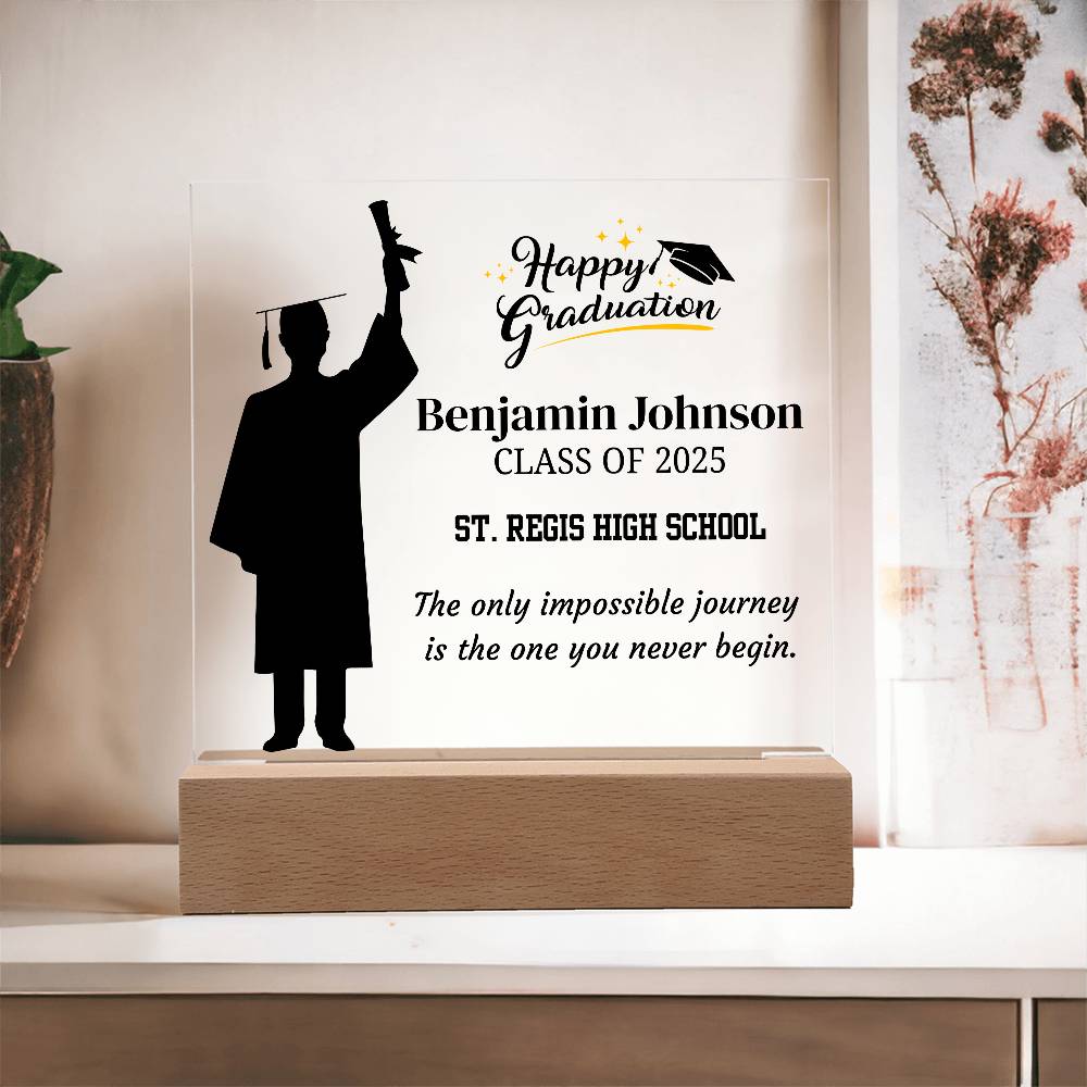 Custom Class of 2025 Graduation Plaque