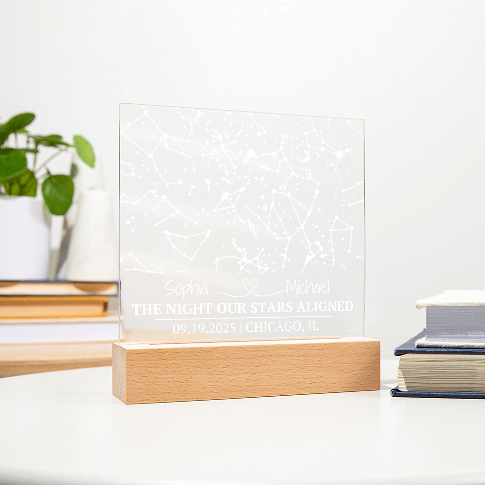 The Night Our Stars Aligned Custom Square Acrylic
