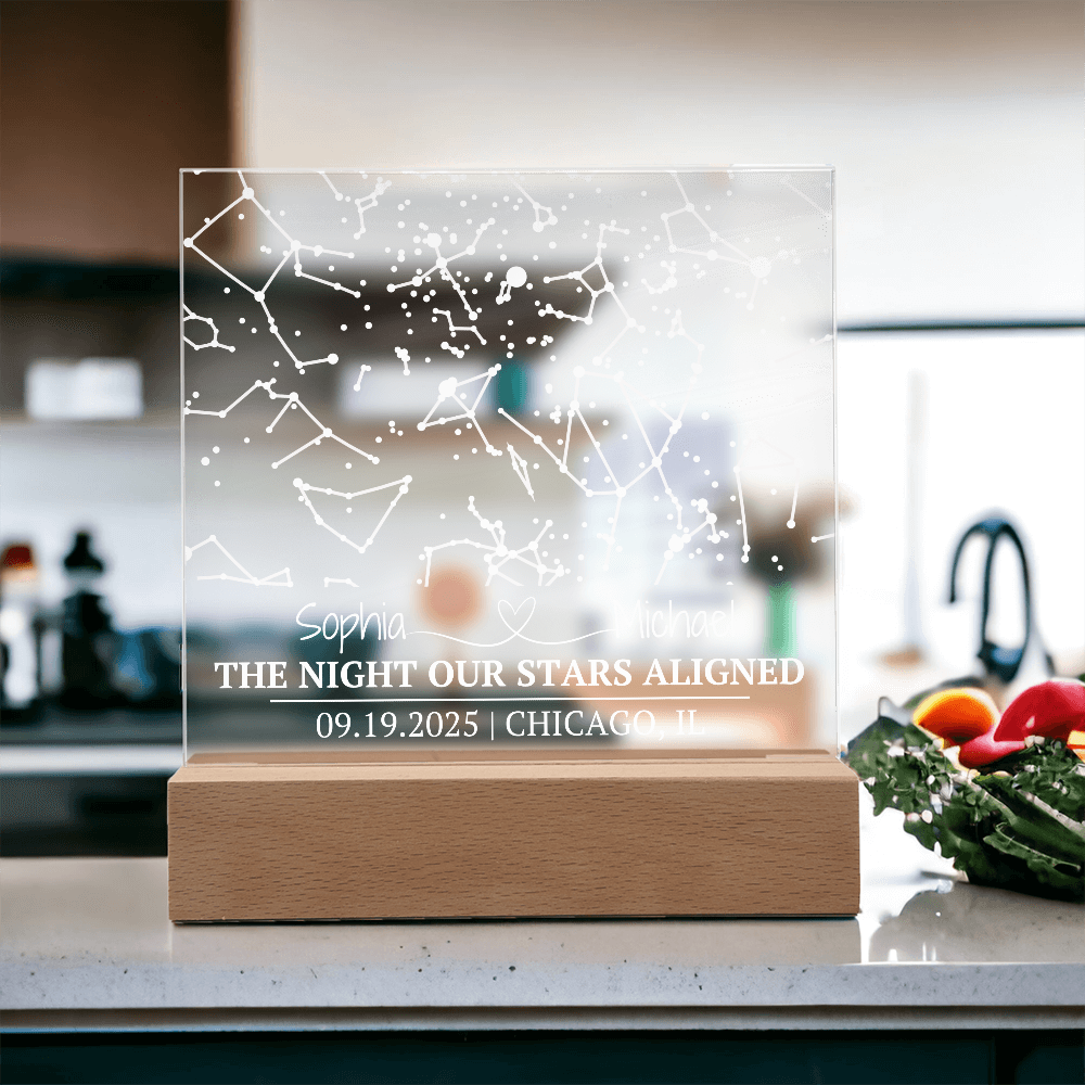 The Night Our Stars Aligned Custom Square Acrylic
