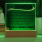 To My Grandson Acrylic Plaque