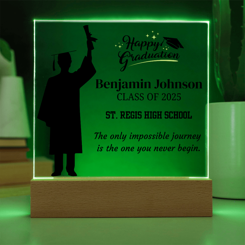 Custom Class of 2025 Graduation Plaque