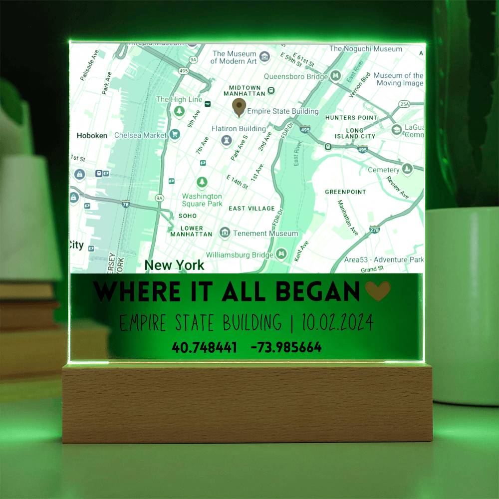 Where it All Began Custom Map Square