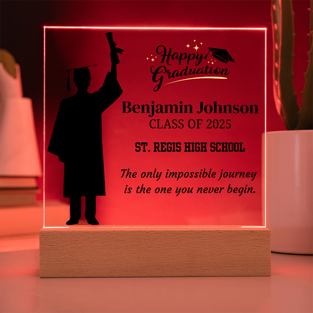 Custom Class of 2025 Graduation Plaque