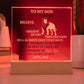 This Old Lion Acrylic Plaque, Gift From Dad For Son, Newborn Birthday Graduation Gift for Him, Personalized Message Acrylic Sign From Dad