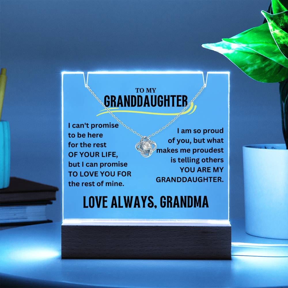 To My Granddaugher Acrylic Plaque