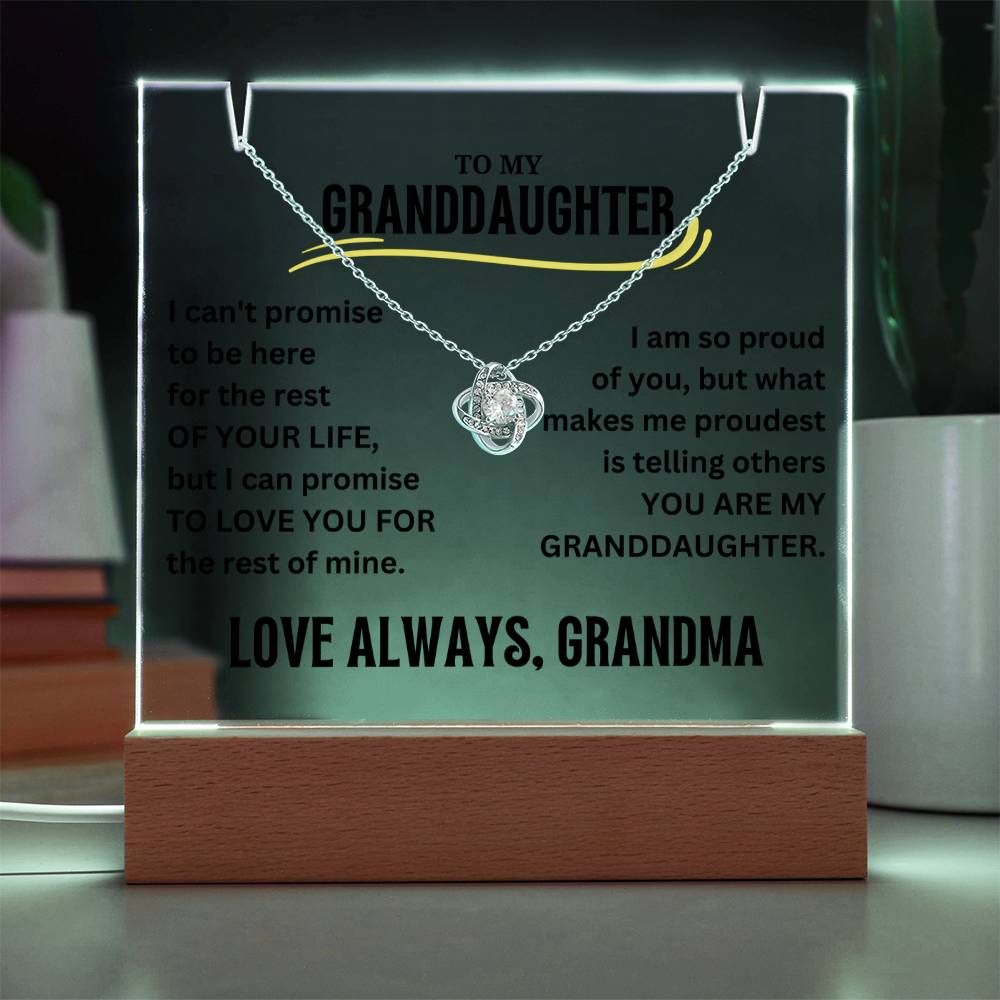 To My Granddaugher Acrylic Plaque