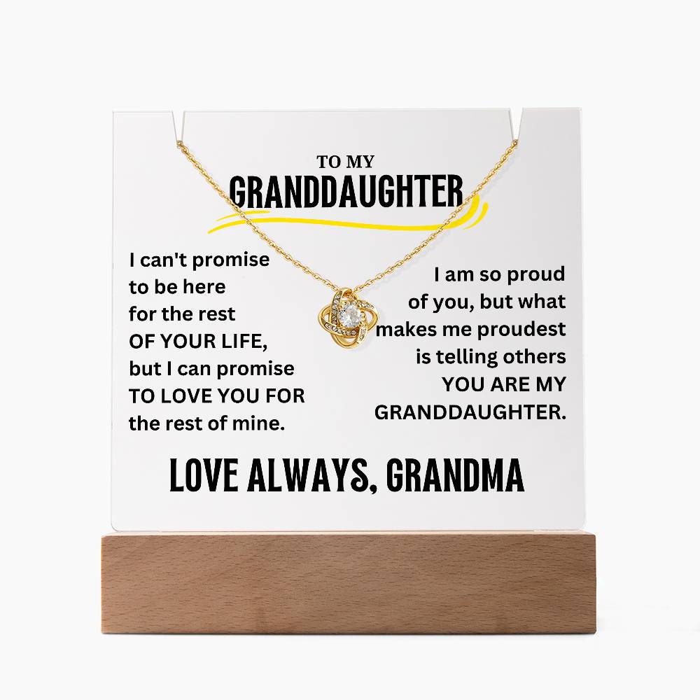 To My Granddaugher Acrylic Plaque