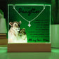 To My Daughter Acrylic Plaque & Necklace Bundle