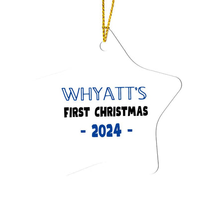 First Christmas 2024 Star Ornament