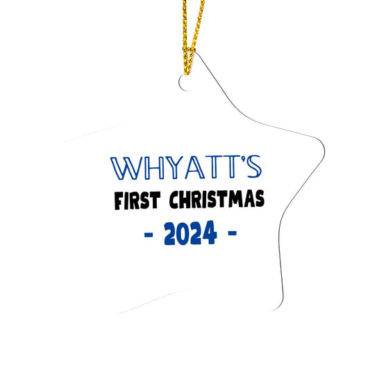 First Christmas 2024 Star Ornament