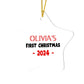 Star Ornament Christmas 2024 Red